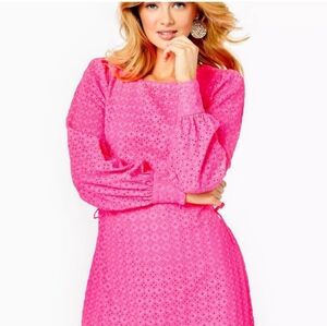 New Lilly Pulitzer Aisha Romper Dress PINK ISLE size 8